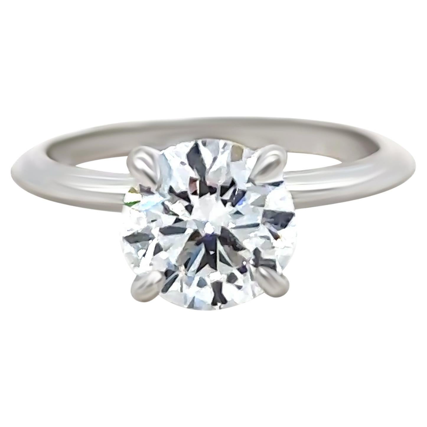 GIA 18ct White Gold Diamond Engagement Ring 1.51ct 2.81g