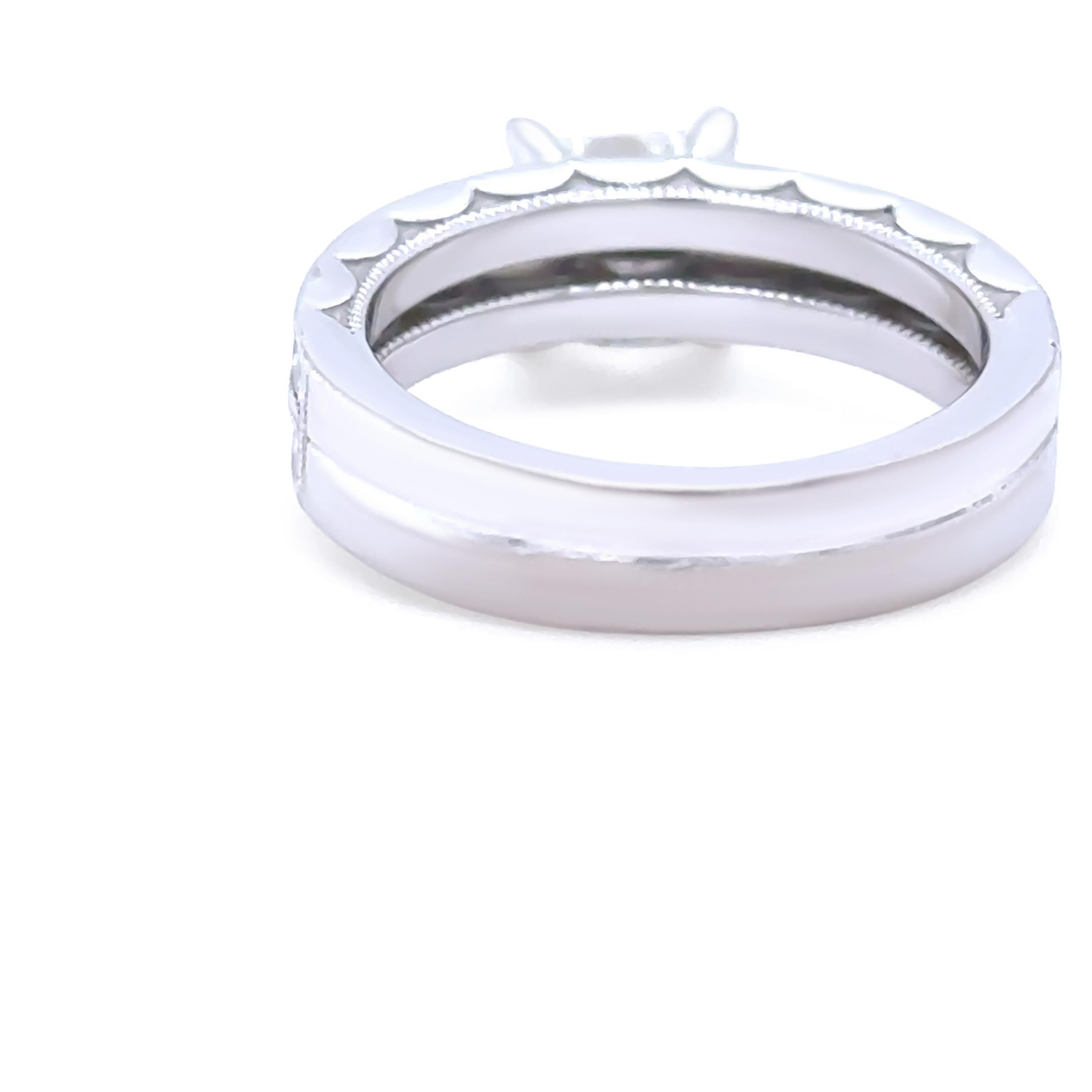 GIA Bague de fiançailles en or blanc 18ct diamant taille princesse 1.72ct 6.55g Excellent état - En vente à SYDNEY, NSW