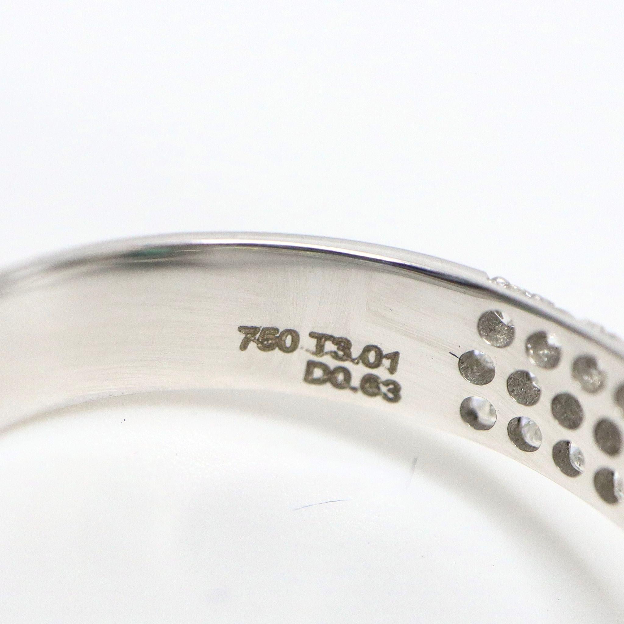 GIA 18K 3,01 ct  Turmalina natural azulada Gree Diamantes Anillo de compromiso antiguo en venta 3