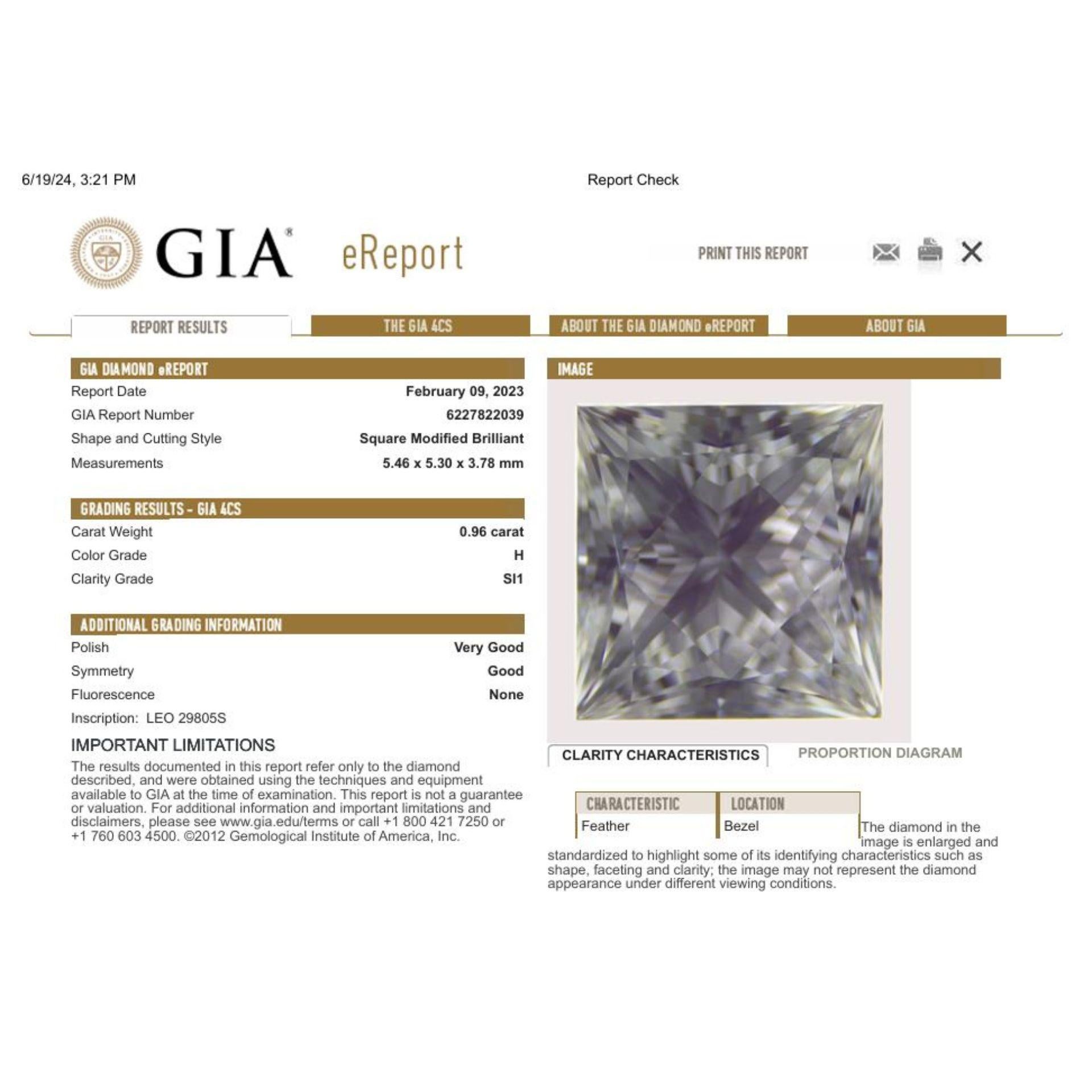 GIA Bague en or blanc 18K 750 diamants naturels et 1,75 ct saphir naturel en vente 2