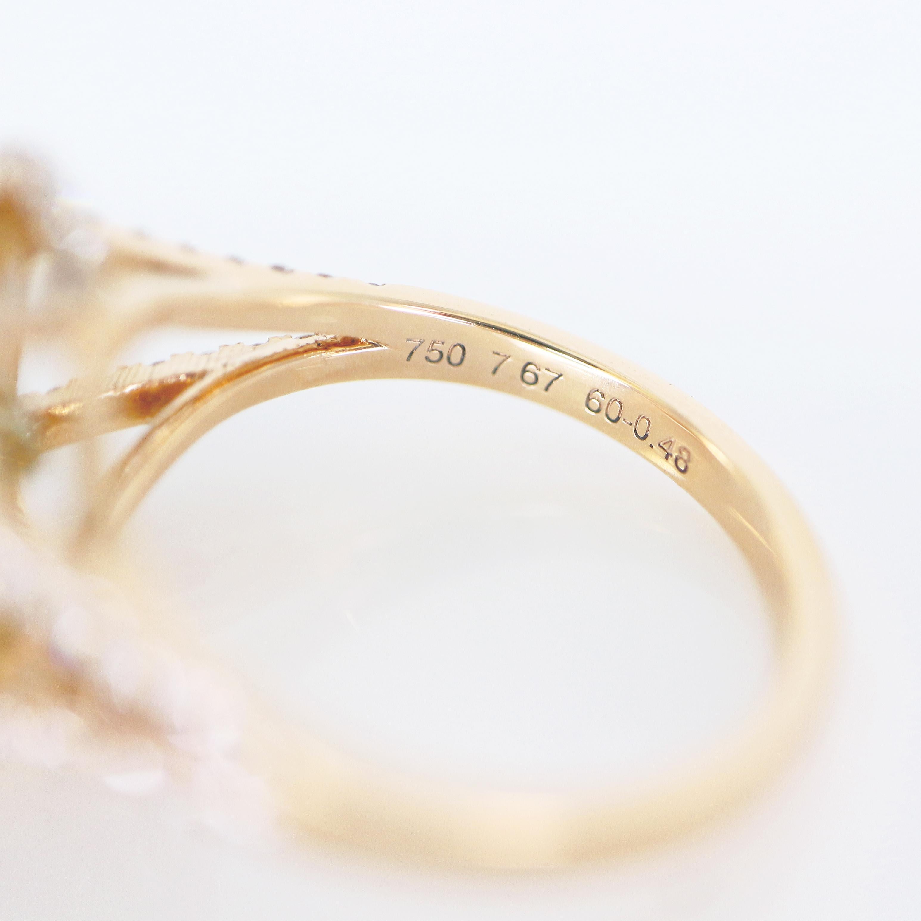 *Sale*GIA 18k 7.67 Ct Vivid Yellow Zircon Antique Art Deco Style Engagement Ring en vente 3