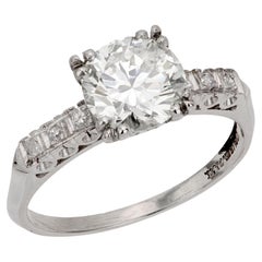 Verlobungsring, GIA 1,90 Karat Diamant Platin