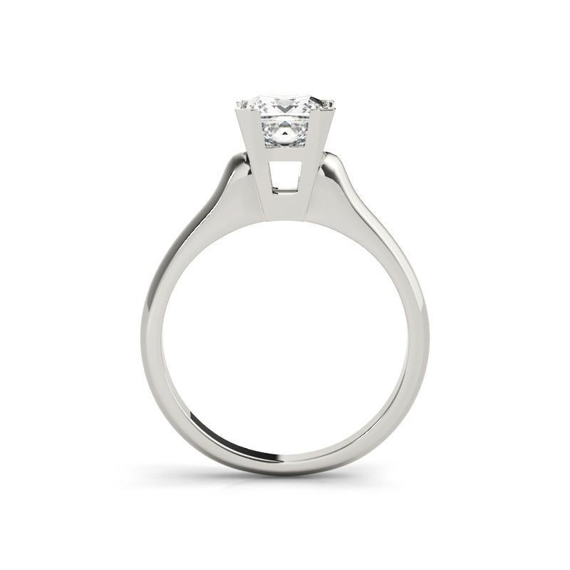 GIA 1.90 Carat Princess Solitaire Modern 4-Prong  Bague en diamant Neuf - En vente à New York, NY