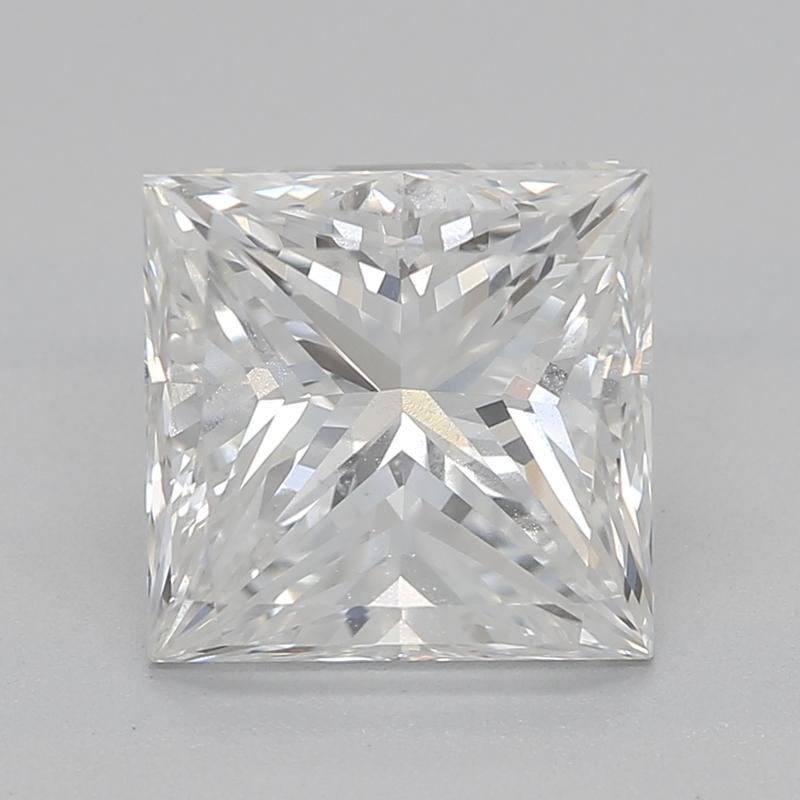 Rehaussez votre collection avec cette exquise bague en diamant qui met en vedette une captivante pierre centrale princesse F VS2 1,90, solidement enchâssée dans une monture sophistiquée à quatre griffes. Le bracelet au design élégant, fabriqué en or