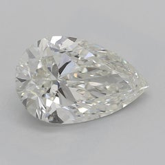 GIA 1.91ct Pear Princess Channel Solitaire Center Yellow Gold Diamond Ring