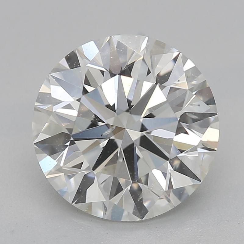 Capolavoro di eleganza e maestria, questo splendido anello di diamanti presenta una pietra centrale rotonda mozzafiato del peso di 1,91. Classificato I e SI2, questo diamante irradia una brillantezza accattivante che lo rende un tesoro raro per ogni