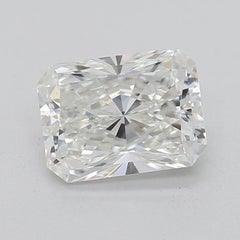 GIA 1ct Radiant Slim Band Prong Set Solitaire 18K Yellow Gold Diamond Ring