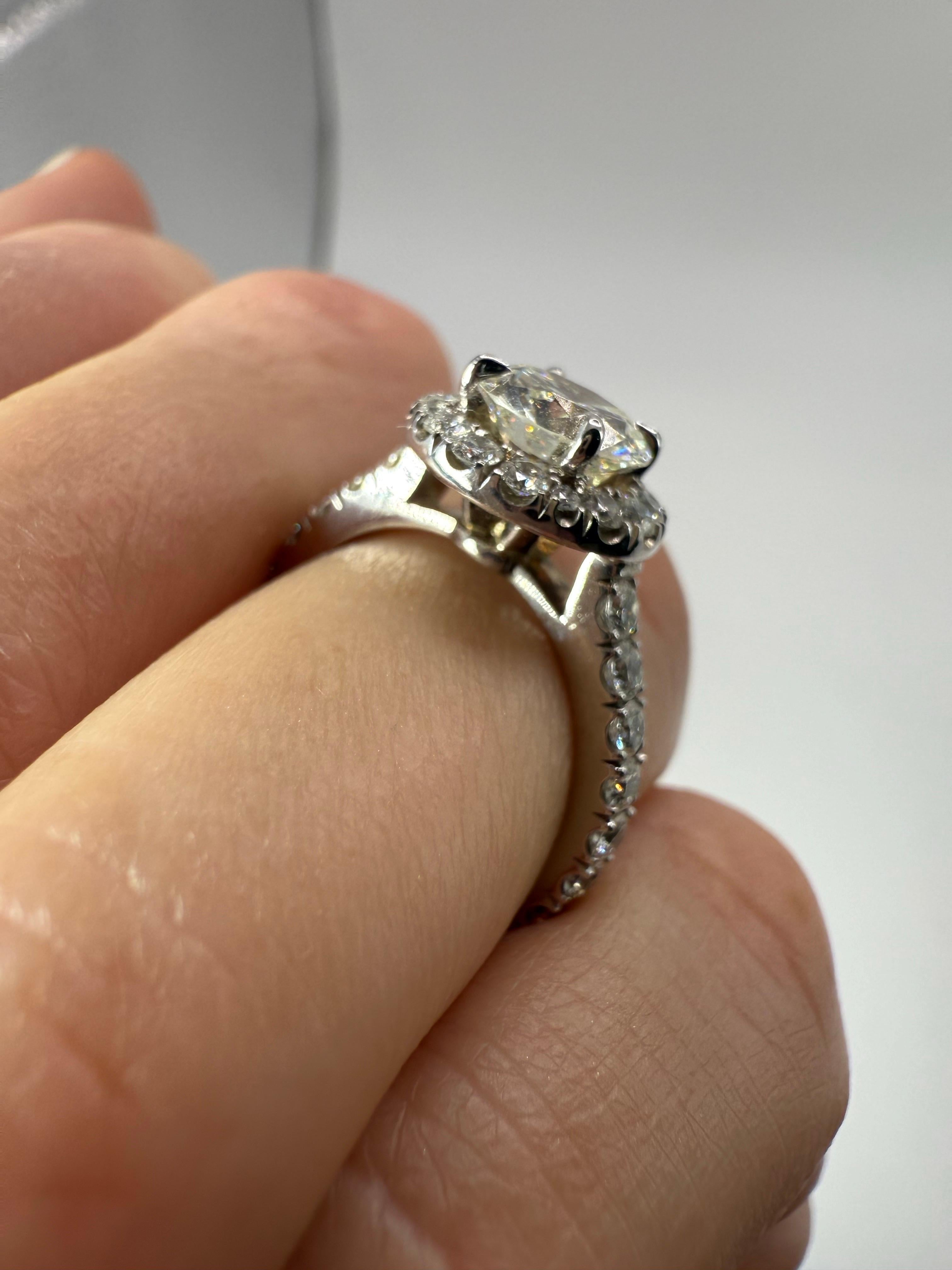 GIA 1ct VS2 H anello di fidanzamento con diamante 14KT In condizioni Nuovo in vendita a Jupiter, FL