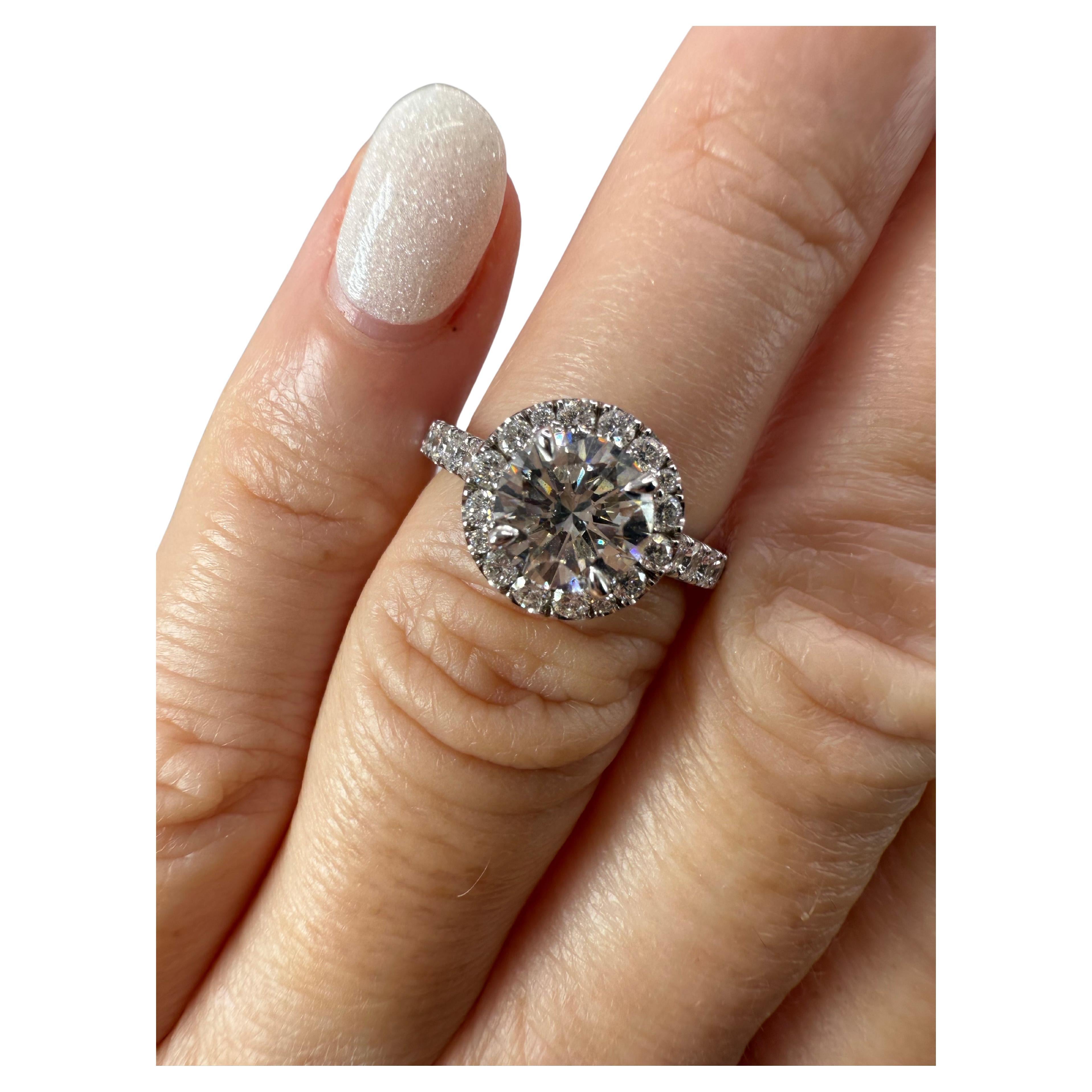 GIA 1ct VS2 H anello di fidanzamento con diamante 14KT