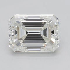 GIA 2 Carat Emerald Halo Shared Prong Eternity 18K Yellow Gold Diamond Ring
