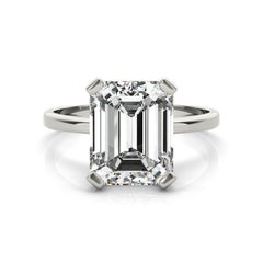 GIA 2,00 Karat Smaragd Solitär Korb 4-Kreuz  Diamantring