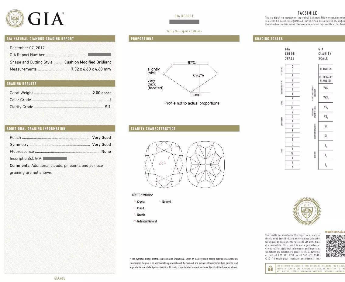 GIA Certified 2.00 carat Natural Cushion Cut Diamond Ring J-SI1 in 14k White Gold

Diamond Solitaire Ring features a GIA certified 2.00 carat Cushion Cut Natural Diamond in the center accented by 8 Princess Cut Diamonds set in 14k White Gold.

The