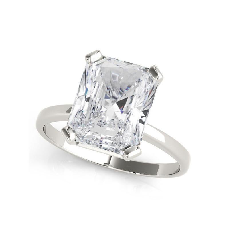 GIA 2,00 Karat Solitär Radiant 4-Zacken-Korb 18K Weißgold Diamantring (Radiantschliff) im Angebot