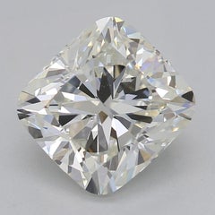 GIA 2.01 Carat Cushion Vine Band Nature Inspired 18K Yellow Gold Diamond Ring
