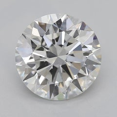 GIA 2.01 Carat Round Brilliant & Marquise Vintage  Diamond Ring