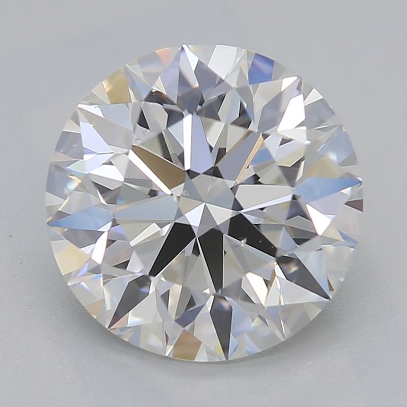 Rehaussez votre collection de bijoux avec cette exceptionnelle bague en diamant dont la pièce maîtresse est un diamant rond pesant 2,01. Dotée d'un délicieux G et VS2, cette bague rayonne d'un éclat extraordinaire. Son design met en valeur une vague