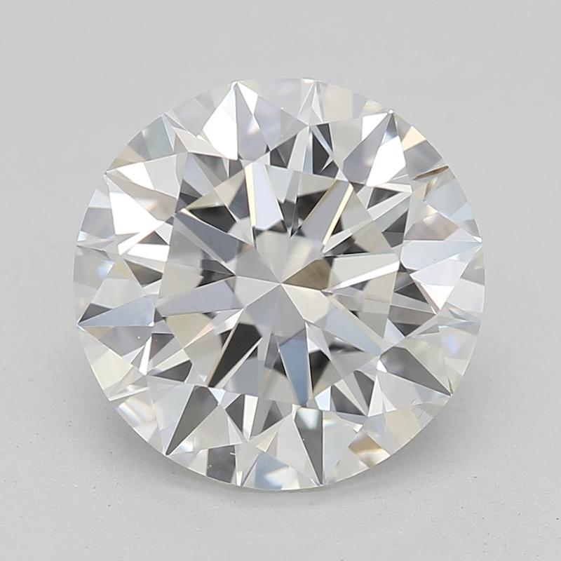 Voici une superbe bague en diamant qui incarne l'élégance et la sophistication. En son cœur se trouve un diamant rond envoûtant pesant 2,01, magistralement classé H et VS2. Cette bague capte magnifiquement la lumière, créant une splendide danse de