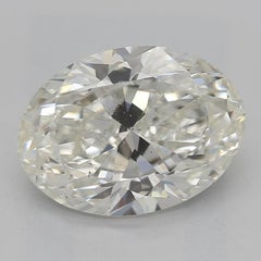 GIA 2.01ct Oval Multi-Petal Flower Bloom Vintage Diamond Ring