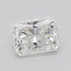 GIA 2.01ct Radiant Classic Solitaire Antique Engraved Diamond Ring