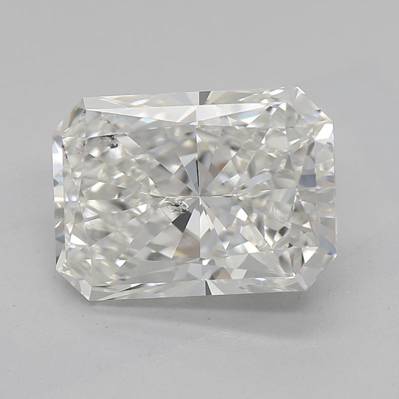 This stunning radiant diamond ring features a breathtaking I SI2 center stone weighing 2.01 , radiating exceptional brilliance and fire. Crafted with precision, the ring is set in luxurious white gold , providing a warm and inviting aesthetic that