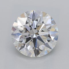 GIA 2.01ct Round Solitaire & Channel Knife-Edge  Diamond Ring