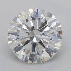 GIA 2.01ct Round Triple Row Diamond Tension Set  Diamond Ring
