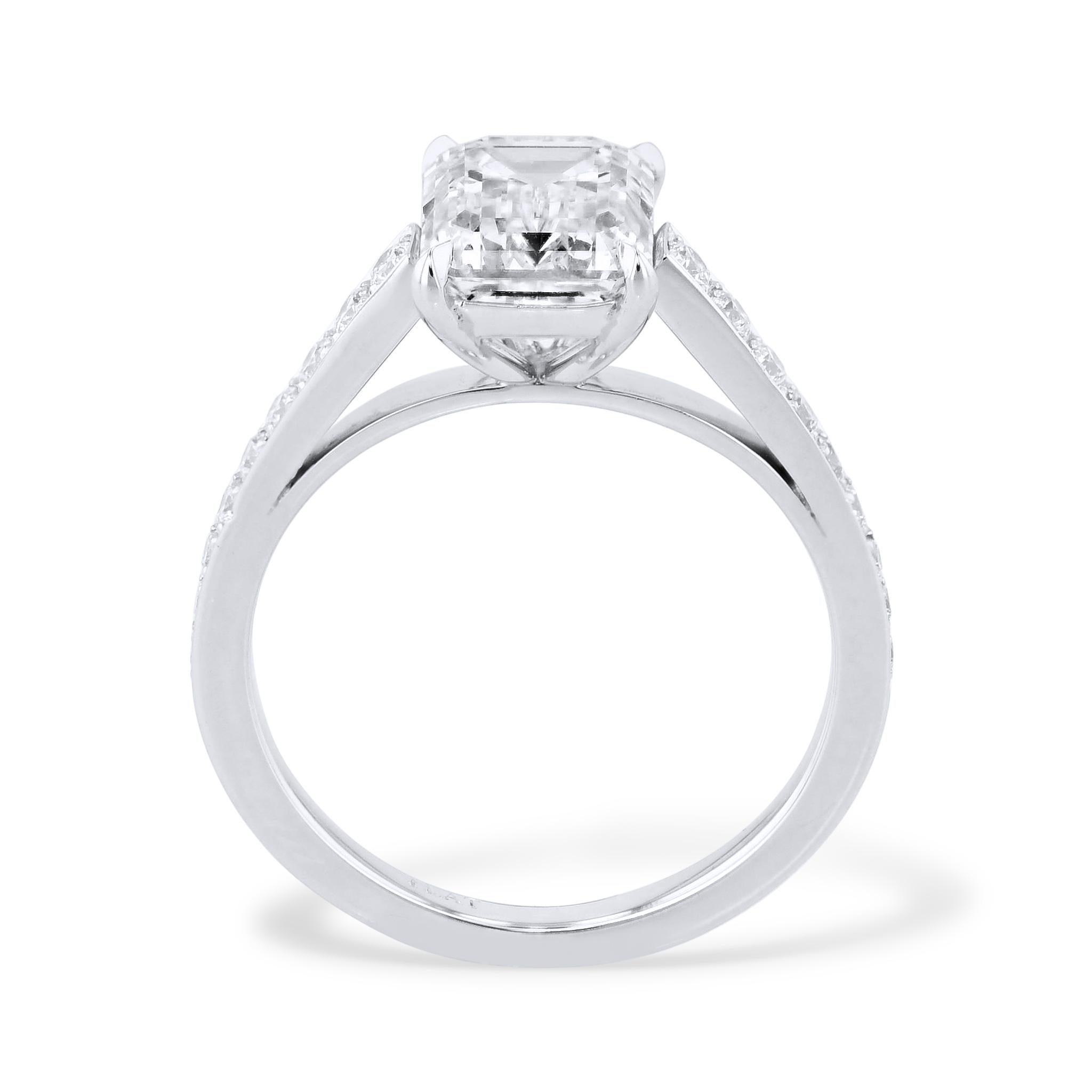 20.03-carat emerald-cut engagement ring