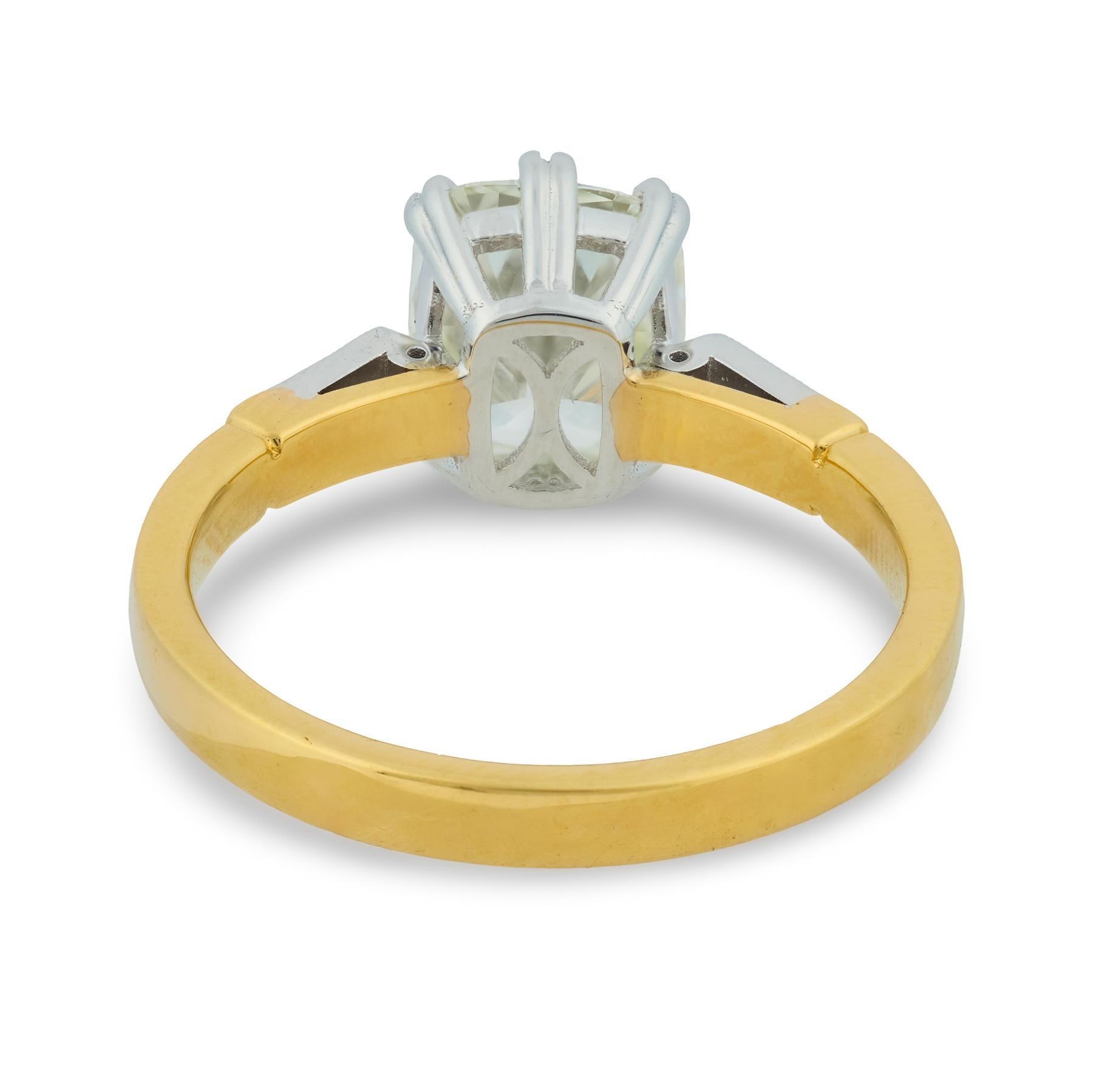 Bague de fiançailles en or 18 carats GIA 2,02 carats diamant taille mine ancienne Pour femmes en vente