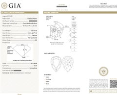 GIA 2.04 Carat Natural Very Light Pink Diamond Pendant Necklace in Platinum