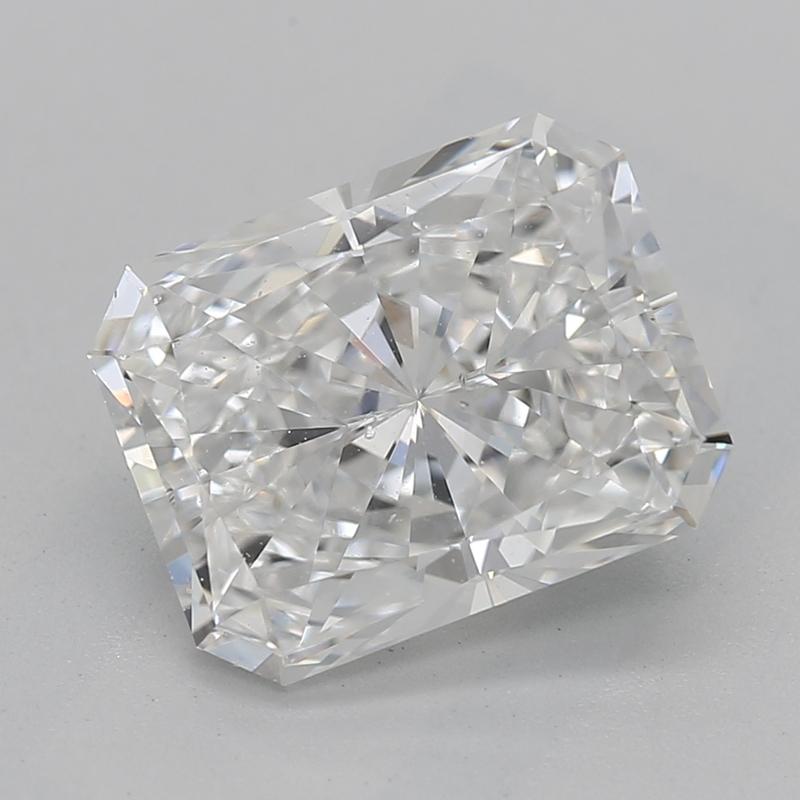 Handcrafted in New York, this stunning diamond ring captivates with its enchanting design, masterfully crafted in platinum. At its heart lies a magnificent radiant diamond weighing 2.04 , graded E and SI1 , ensuring unmatched brilliance and sparkle.