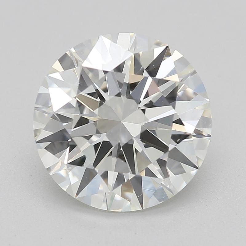 Hecho a mano en Nueva York, un impresionante anillo de diamantes que exhibe una fascinante piedra central redonda de 2,05. Esta extraordinaria pieza presenta una prístina J y una cautivadora VS2 , que irradian un brillo y un fuego excepcionales.