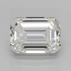 GIA 2.2 Carat Emerald Solitaire Cathedral Tulip  Diamond Ring