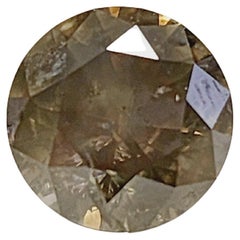 CLOSE OUT GIA 2.25 Carat Fancy Brown-Greenish Yellow Round Diamond