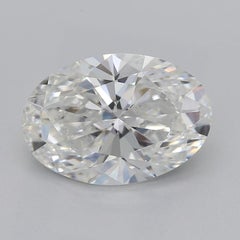 GIA 2.27ct Oval Three-Stone Tapered Baguette  Diamond Ring