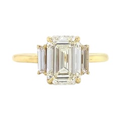 GIA 2.36 Carat Emerald Cut Engagement Ring
