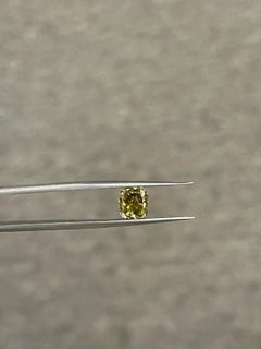 CLEARANCE, GIA 2.37 Carat Cushion Cut Fancy Yellow Natural Loose Diamond