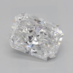 GIA 2.3ct Radiant Classic Solitaire Antique Engraved Diamond Ring