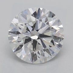 GIA Anillo de diamantes de oro amarillo de 18 quilates con solitario redondo de 2,3 quilates engastado con garras