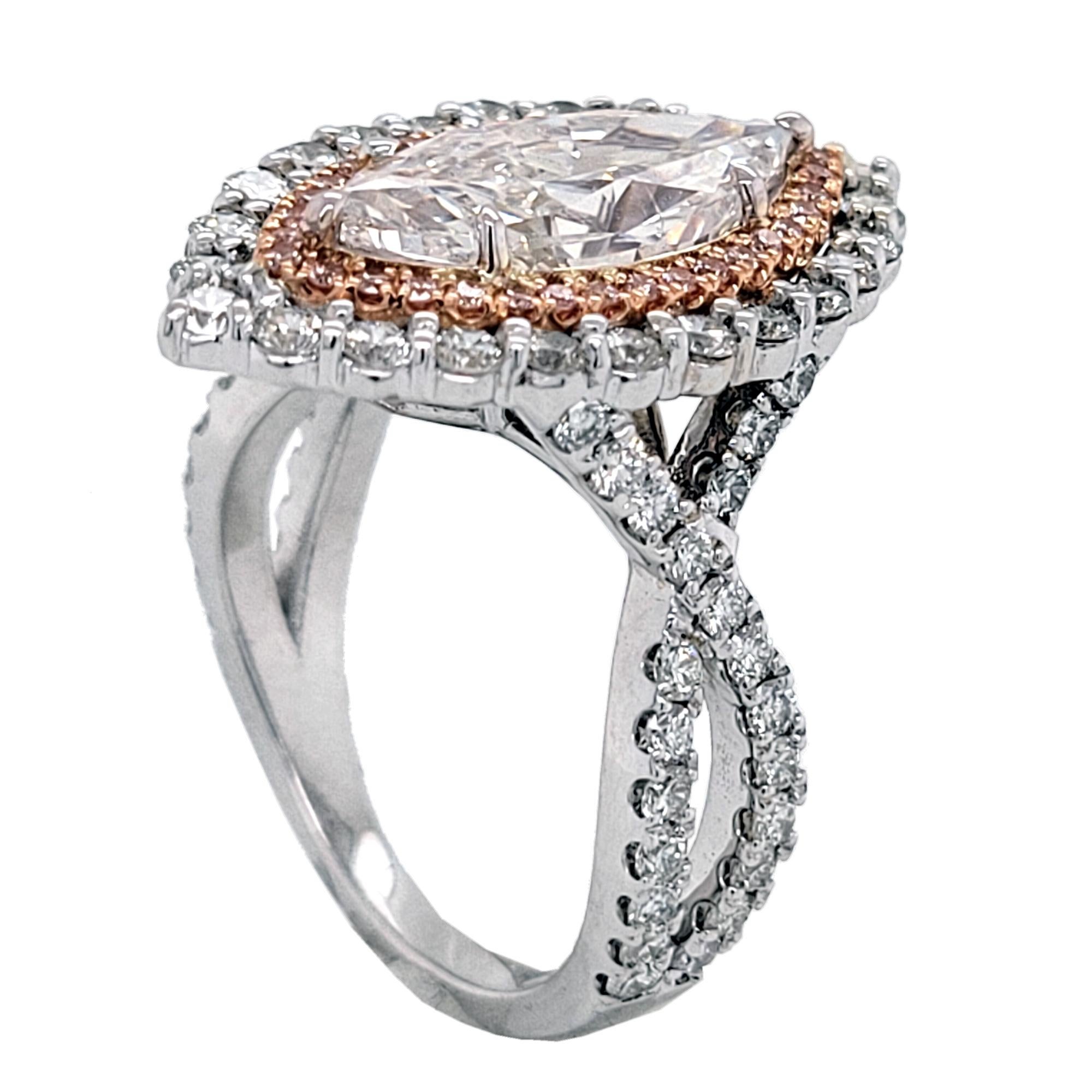 marquise double halo engagement ring