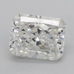 GIA 2.5 Carat Radiant Lace Flower Halo Vintage 18K White Gold Diamond Ring