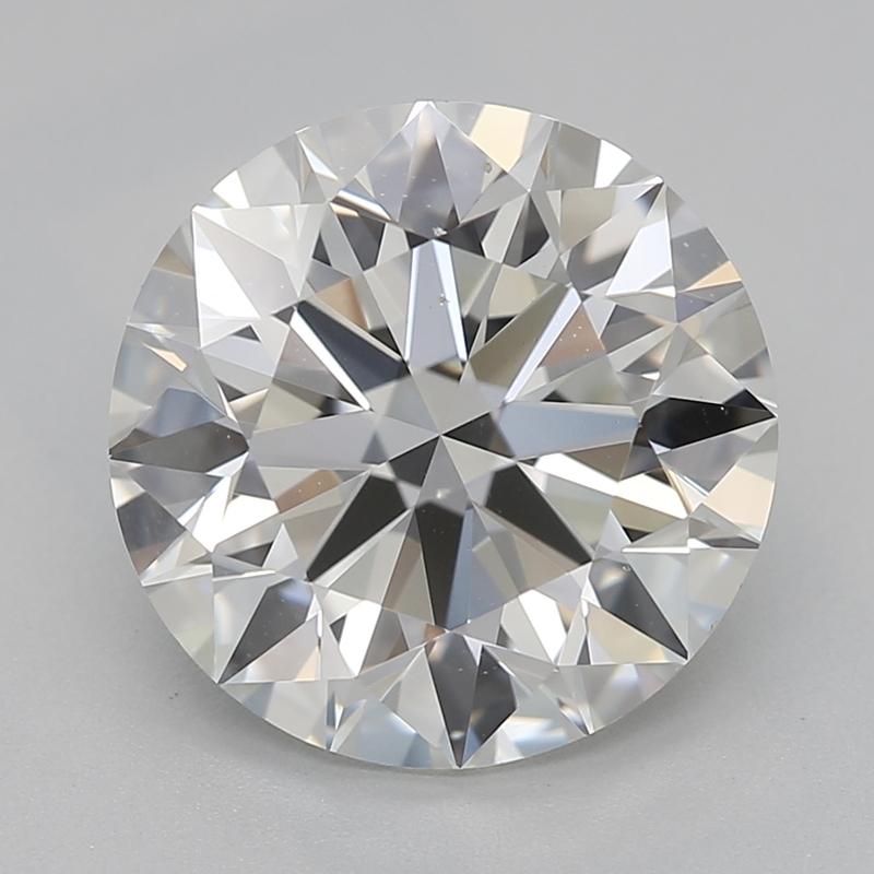 Handcrafted in New York, this exquisite diamond ring features a remarkable centerpiece of a GIA-certified round diamond weighing 2.50 and showcasing a pristine I and VS2. The elegant prong setting accentuates the diamond's exceptional brilliance and