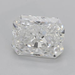 GIA 2.51 Carat Radiant Solitaire Basket 4-Prong  Diamond Ring