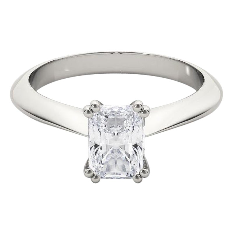 GIA 2,51 Karat strahlender Solitär Tulip Cathedral 18K Weißgold Diamantring im Angebot