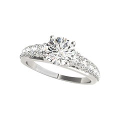 GIA Bague diamant cathédrale 2.51ct Round Entwined Prong Trellis