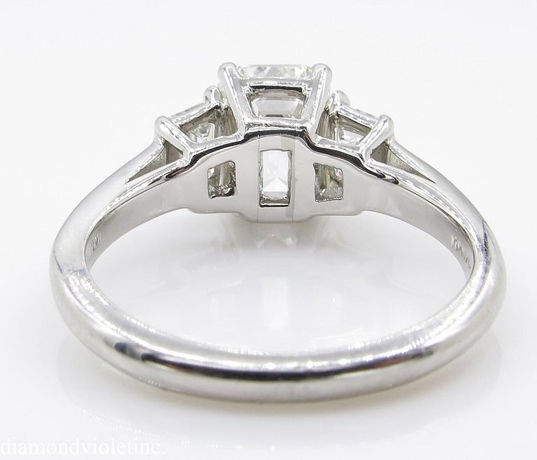 GIA 2.54 Carat Vintage Emerald cut Diamond Engagement ...