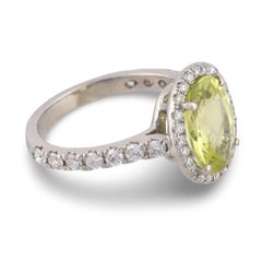 GIA 2.62 carats no heat sapphire diamond platinum ring