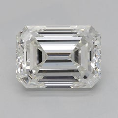 GIA 2.7 Carat Halo Emerald Filigree Split Shank  Diamond Ring