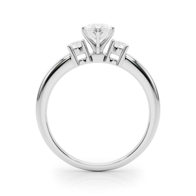 GIA 2.70ct Marquise 3-Stone Passé, Présent et Futur  Bague en diamant Neuf - En vente à New York, NY