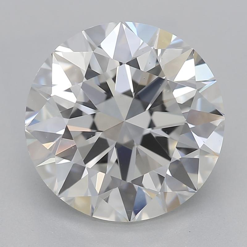 Experience the allure of This exquisite diamond ring featuring a radiant round diamond, elegantly set in a vintage-style six-prong trellis design. The centerpiece, a remarkable 2.71 diamond graded G and VS2 , exhibits extraordinary brilliance and