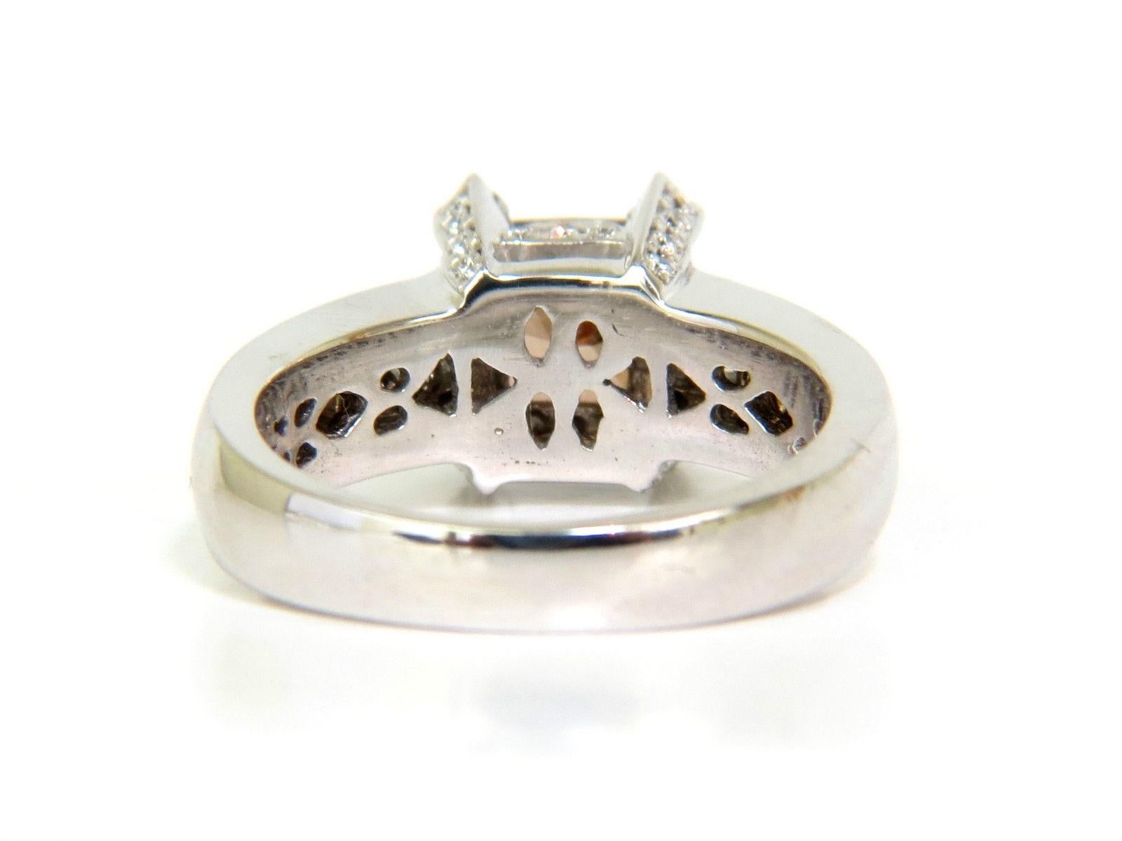 GIA Anillo de diamantes de 2,76 quilates naturales de color marrón anaranjado fantasía G/VS 14 quilates en venta 4